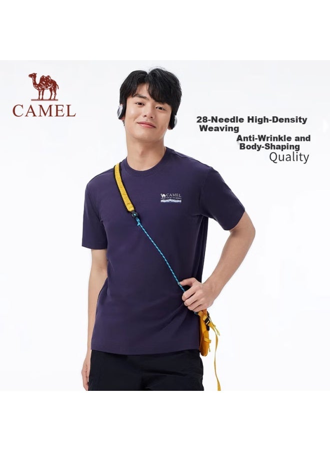 Camel Outdoor Quick-Dry T-Shirt Casual Short Sleeve Round Neck Sorona Cotton T Cool Feeling Sun Protection Sports Short Sleeve A15Bavv023 - Image 2