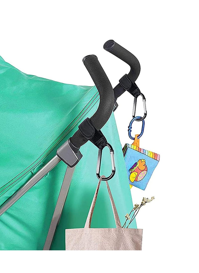 Buggy Clips Stroller Hook Carabiner Hook Used to Hang Shopping Bags Lunch Pouch or Baby Supplies on Stroller for Outdoor 2Pcs - Image 5