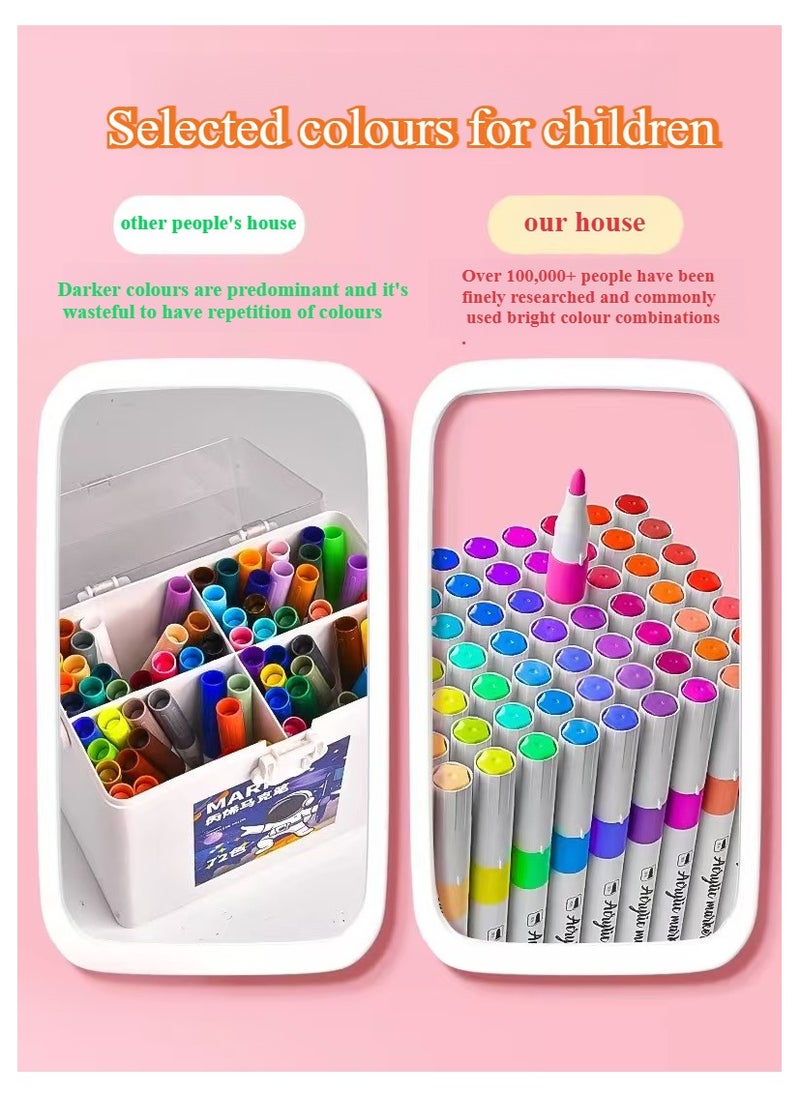 24 /48/120 Piece Children's Acrylic Painting Pens - Waterproof, opaque colouring pens, stackable, quick drying, hand painted, ideal for kindergarten school supplies!  - Image 4