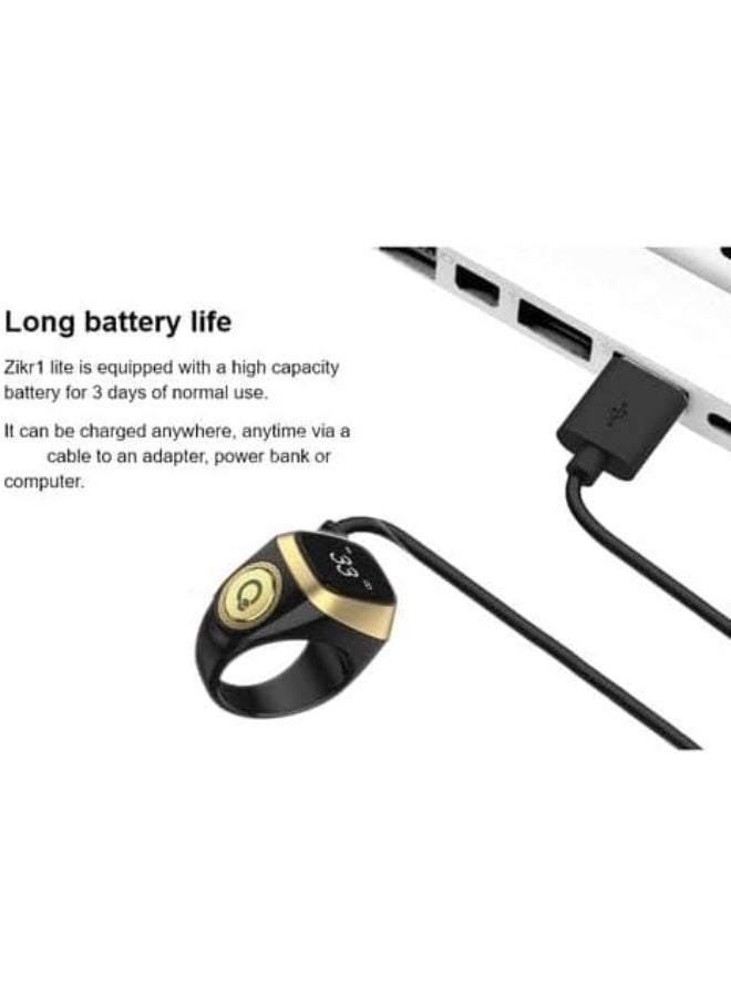 سبيس شوب خاتم التسبيح الذكي رفيقك العصري للذكر والصلاة ابقَ على اتصال بروتينك الروحاني مع خاتم التسبيح الذكي اللون وردي - Image 2