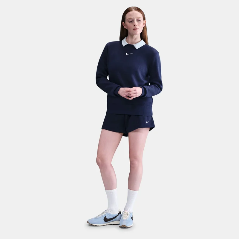Nike Blue Women's Sportswear Phoenix Fleece Sweatshirt for Women | Best Price UAE