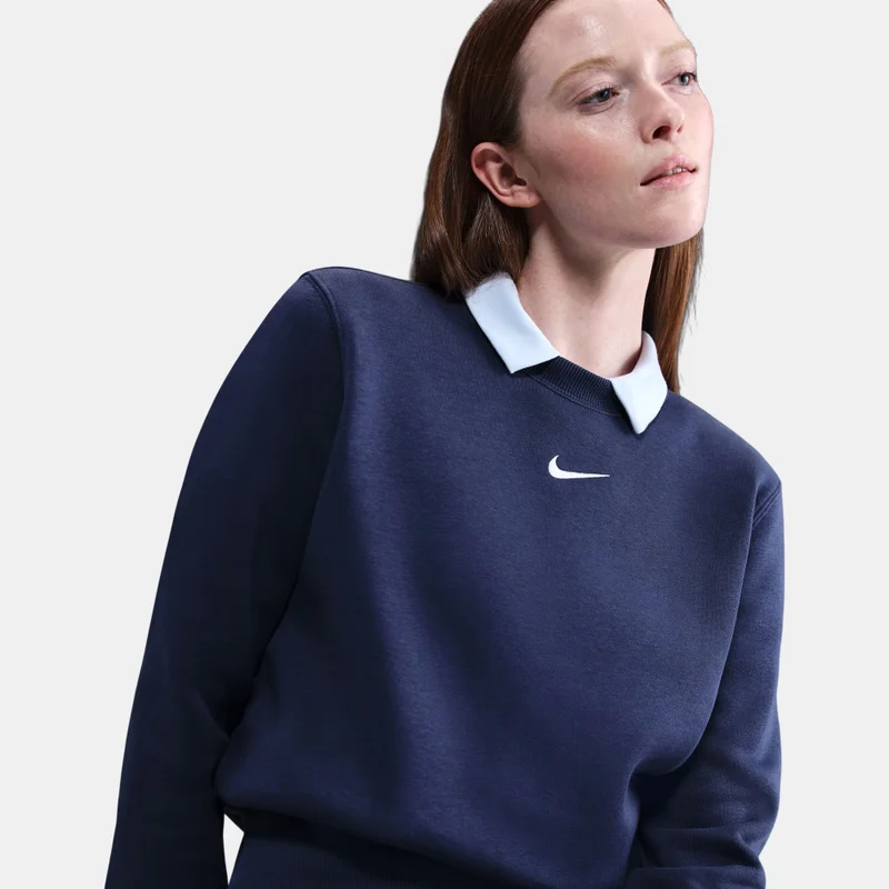 Nike Blue Women's Sportswear Phoenix Fleece Sweatshirt for Women | Best Price UAE