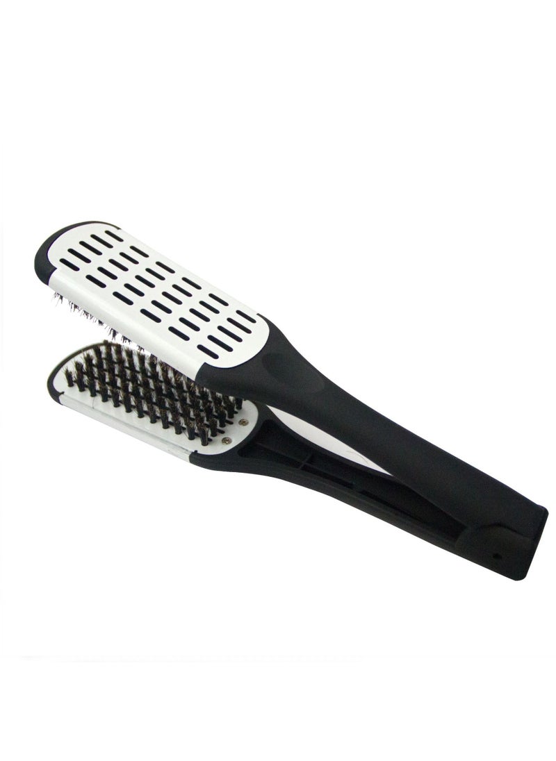 Generic - Hair Straightening Brush, V-Shape Styling Comb, Flat Iron Comb for Smoothing and Straightening Hair - Image 1