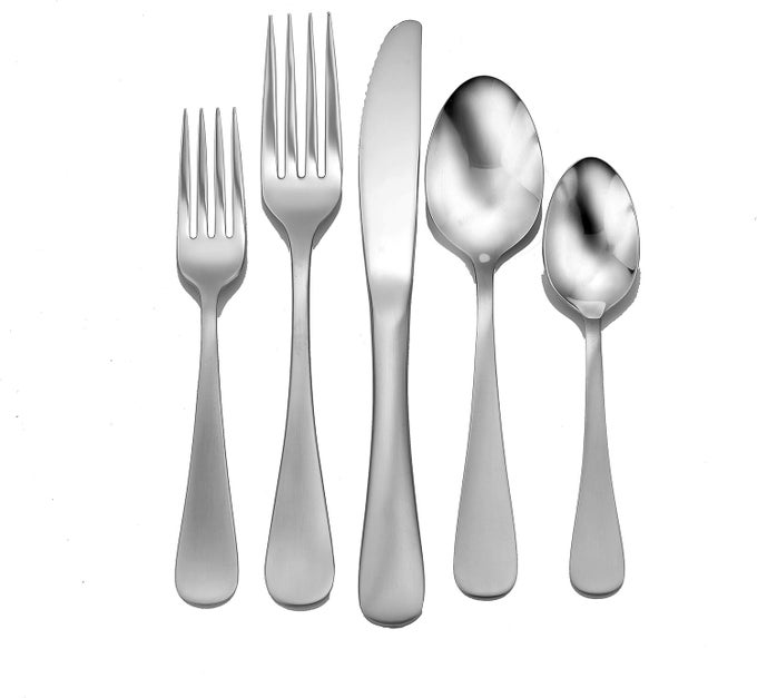 SATIN ANNAPOLIS 45 PIECE FLATWARE SET FOR 8 MADE IN USA