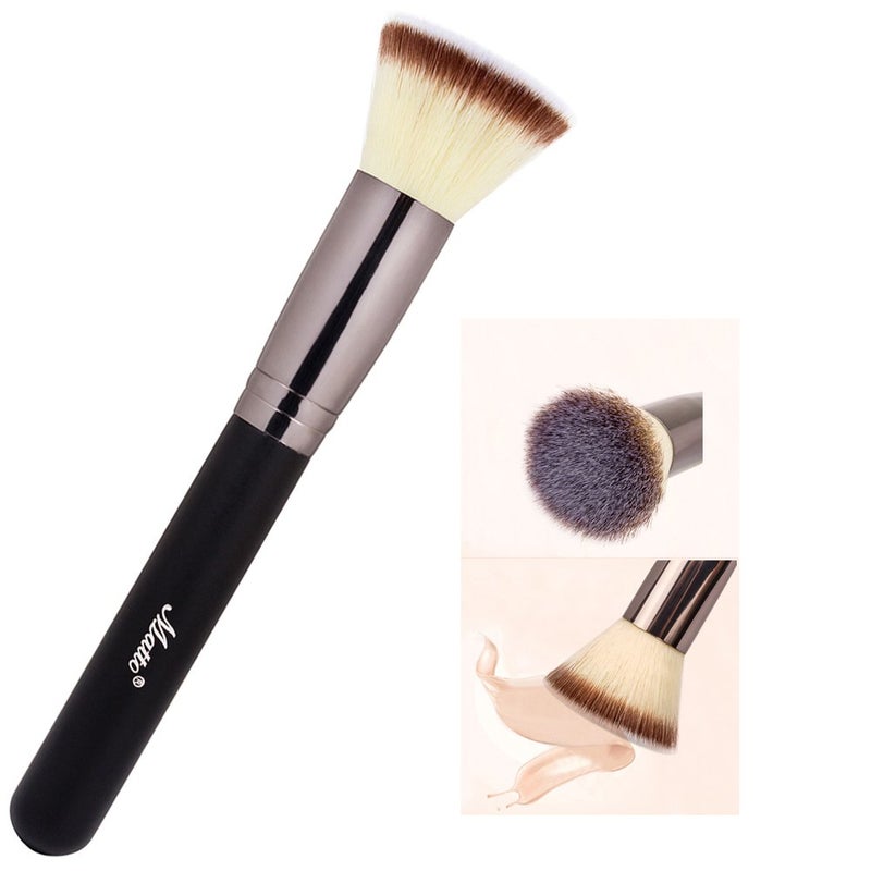 Matto Flat Kabuki Foundation Brush - Flat Top Makeup Brush for Foundation Blending Liquid Cream Mineral Powder 1 Piece - Image 3