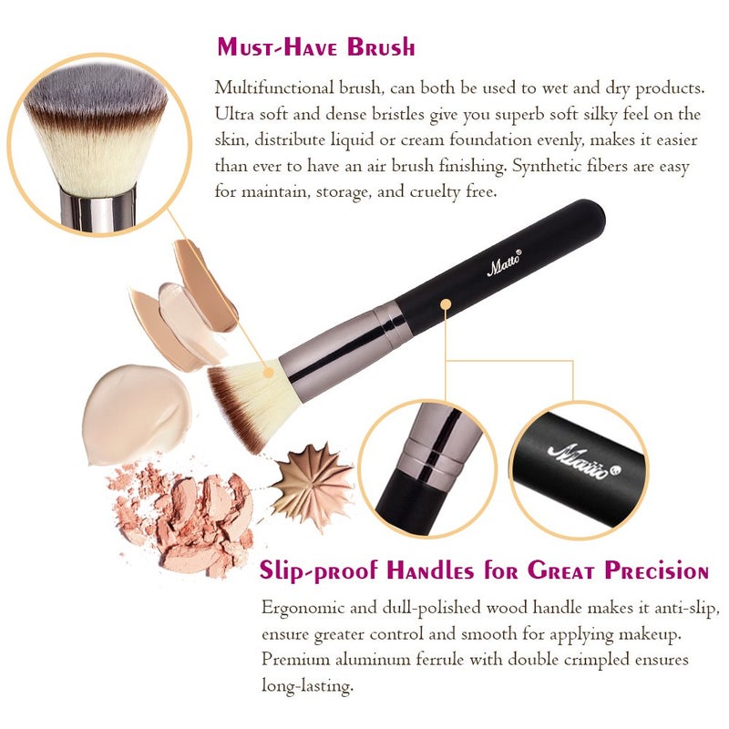 Matto Flat Kabuki Foundation Brush - Flat Top Makeup Brush for Foundation Blending Liquid Cream Mineral Powder 1 Piece - Image 2