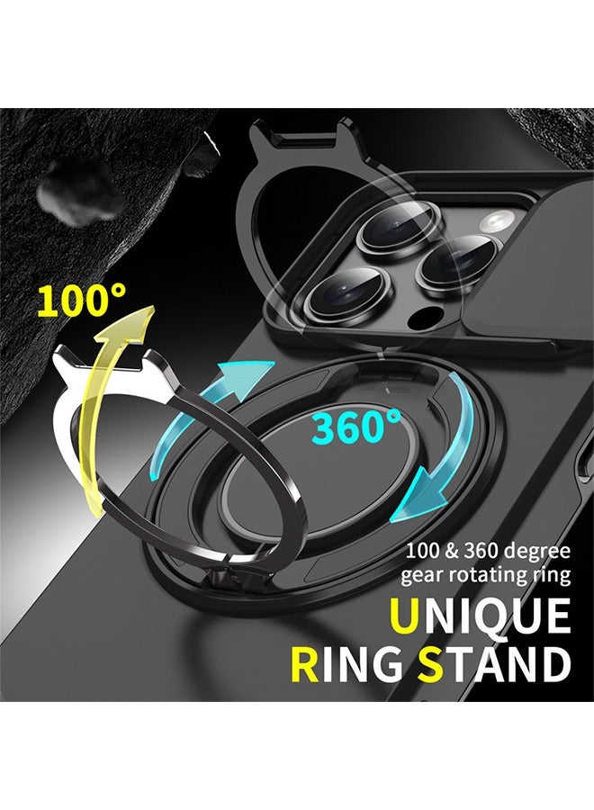 X-level iPhone 16 Pro Max Magsafe Case Cover with Slide Camera Cover, with Build in 360° Invisible Stand, Shockproof  Military Grade Drop Protection Cover Case Magnetic Magsafe Cover for iPhone 16 Pro Max - Image 4