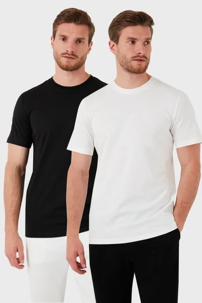 Buratti Cotton Regular Fit 2-Piece Basic T Shirt Men's T Shirt 59020202
