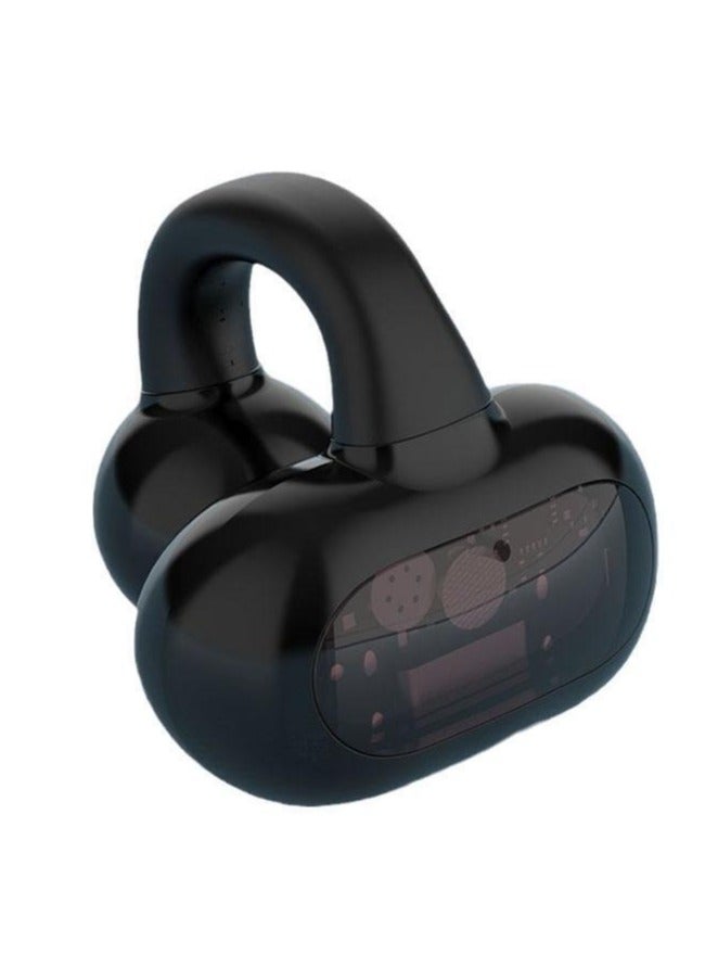 Bluetooth 5.4Wireless Earbuds Ear Clip Bone Conduction Headphones Sport-Head(Black) - Image 3