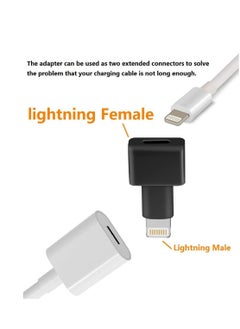 SYOSI Lightning Extender Adapter, 3Pack Apple MFI Certified Phone Charger Extension Cable, Male to Female Dock Extender Compatible with iPhone, iPad, iPod Transfer Audio Video Data Charging  - Image 3