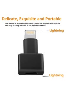 SYOSI Lightning Extender Adapter, 3Pack Apple MFI Certified Phone Charger Extension Cable, Male to Female Dock Extender Compatible with iPhone, iPad, iPod Transfer Audio Video Data Charging  - Image 2