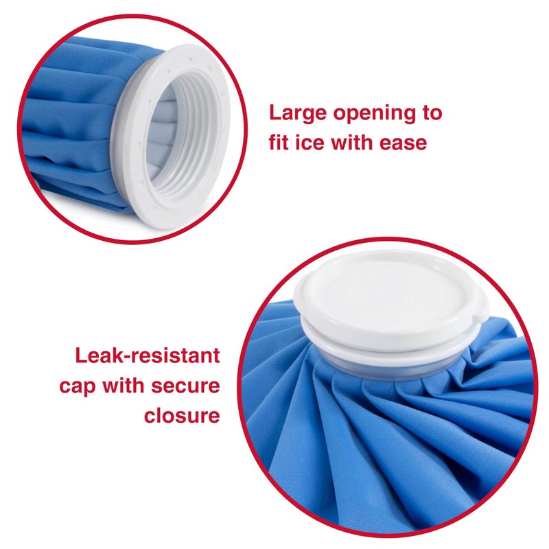 MUELLER Sports Medicine Reusable Ice Pack, 9" Bag, Cold Bag for Injuries and Pain Relief, Cold Therapy, Blue - Image 2