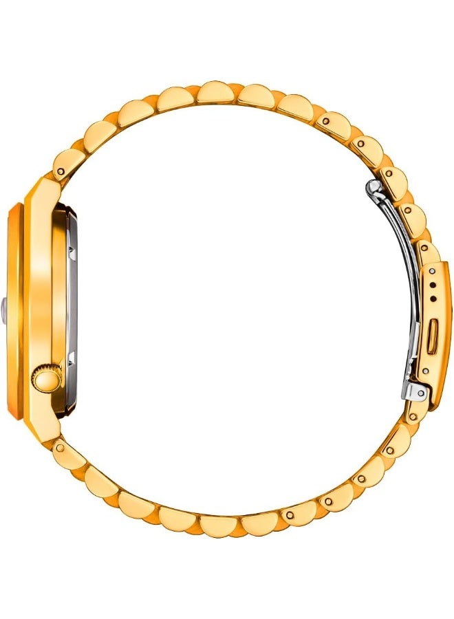 سيتيزن ساعة تسويوسا الرجالية التناظرية الأوتوماتيكية بمينا أحمر وبلون الذهب الوردي - NJ0153-82X - Image 3