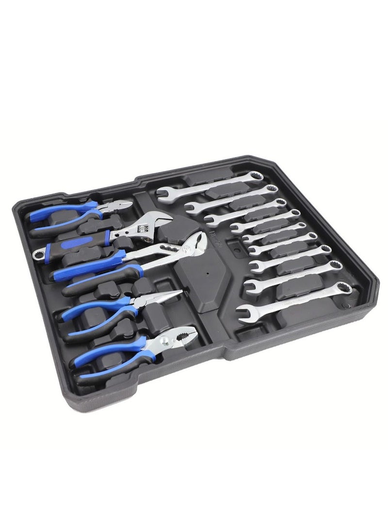 BOSS LIFE STYLE 187 Piece Premium Professional Grade Tool Set with Tool Trolley Essential Kit for Car, House, and Electronics Repairs, High Quality Chrome Vanadium Steel  - Image 5