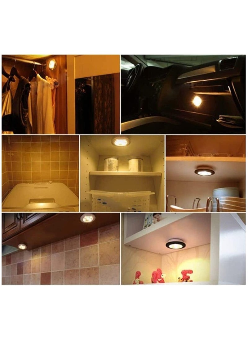 TIGER 3 Pack Wireless Under Cabinet LED Night Lamps with Remote Control – Battery Powered, Dimmable, Adjustable Brightness – Touch Sensor Lights for Kitchen, Closet, Wardrobe, Wall, Bedroom – Easy Installation, Energy Efficient, Home Lighting - Image 4