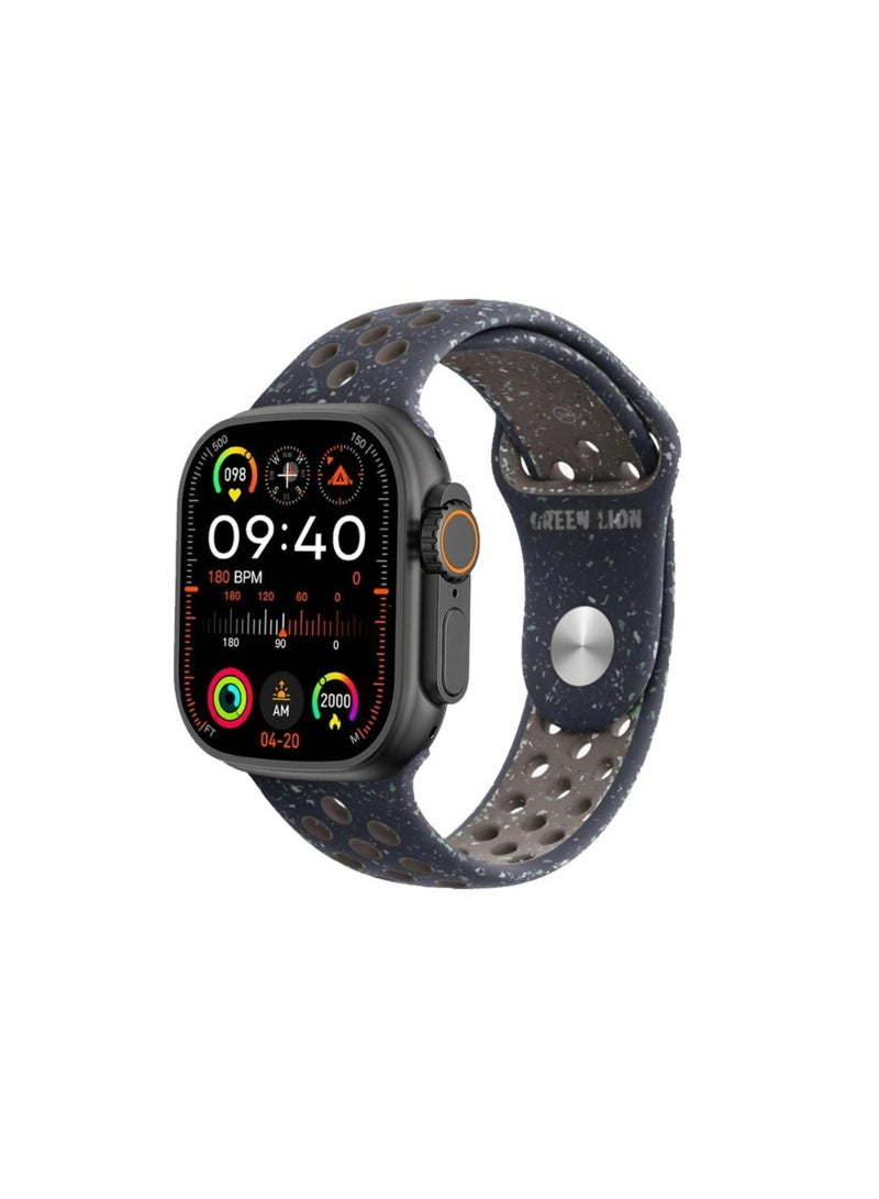 GREEN LION Ultra Active Smart Watch (Midnight Sky Nike Sport+ Nylon) with 10 days standby, Bluetooth 5.0 and Double Tap Function_Black - Image 1
