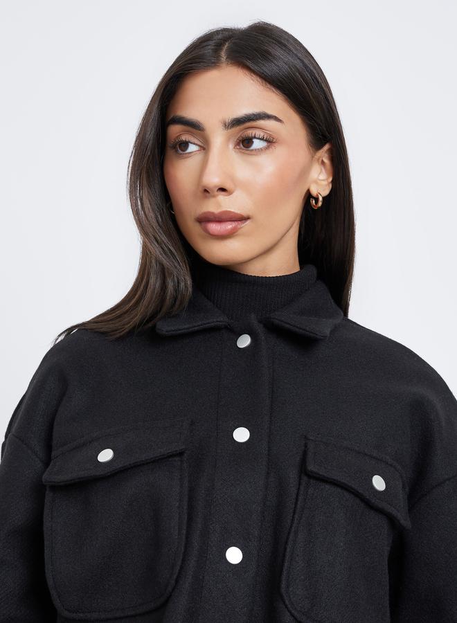 ستايلي جاكيت فضفاض طويل - Image 4