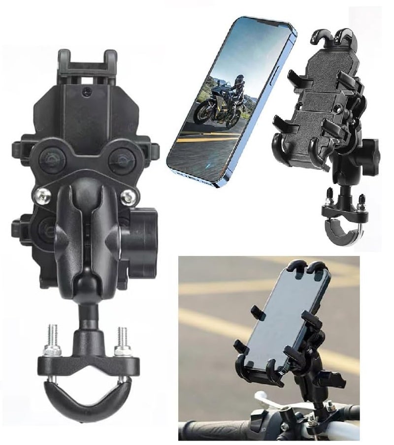FKU 2025 BSDDP Anti Vibration,Shock Proof Mobile Holder GPS Bracket Clip, 360° View, Riding Scooter, Bicycle, Bike Accessories, 4-6, 7 in Mobile Phone Smartphone - Image 4