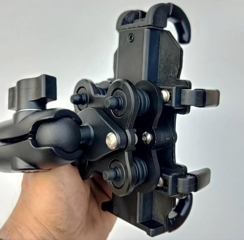 FKU 2025 BSDDP Anti Vibration,Shock Proof Mobile Holder GPS Bracket Clip, 360° View, Riding Scooter, Bicycle, Bike Accessories, 4-6, 7 in Mobile Phone Smartphone - Image 1