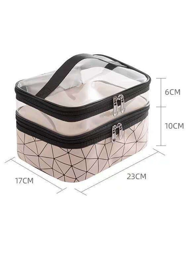 KLNAMAEAAN Double Layer Waterproof Portable Makeup Cosmetics Bag - Image 3