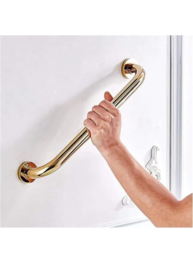 Grab Bars Bathroom Handles Golden Handrail for Bathtub, Non Slip Grip for Shower/Toilet, Pregnant 24 inch by 1.25 inch - Image 2