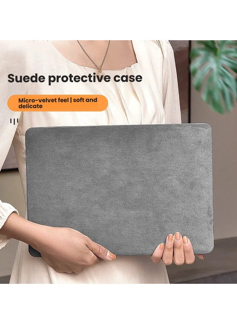 general Suitable for Huawei MateBook 14 (2024) Suede Leather Protective Case Laptop Shockproof Cover Professional-Grade Exterior Shell Precision-Cut Protective Case - Image 2