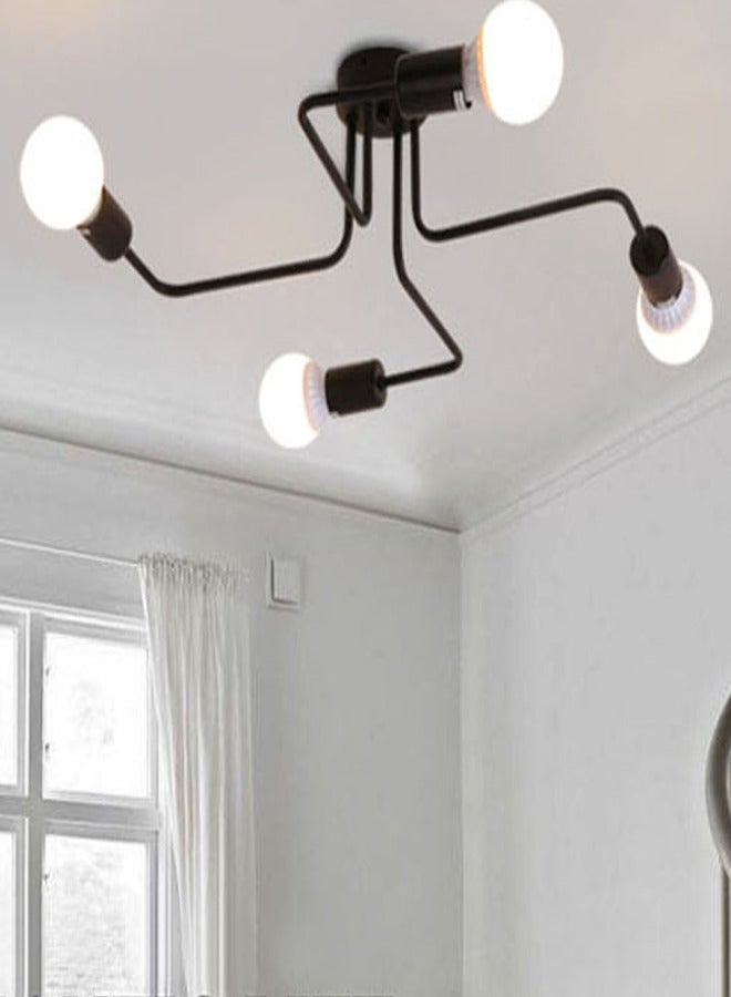 Creative Retro Loft Metal Living Room Bedroom Study Vintage Lamp Ceiling Light - Image 1