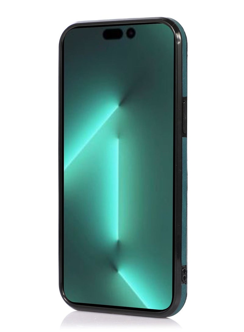 Suteni Back Cover Leather Card Slots Phone Case for iPhone - Image 2