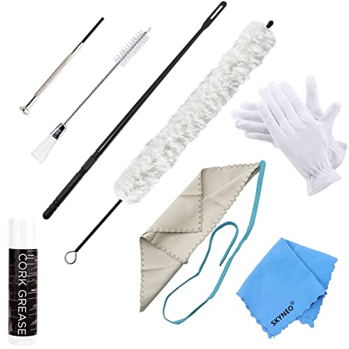 SKYNEO Flute Care Kit - Complete Set Including Brush, Swab, Rod, Screwdriver, Grease, Gloves & Cloth - Image 1
