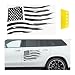 Dickno American Flag Sticker Distressed American USA Flag Truck Tailgate Vinyl Decal Universal Vehicle Exterior Decal Sticker for Car SUV Truck Hood Window Door Sides Windshield Black - Image 2