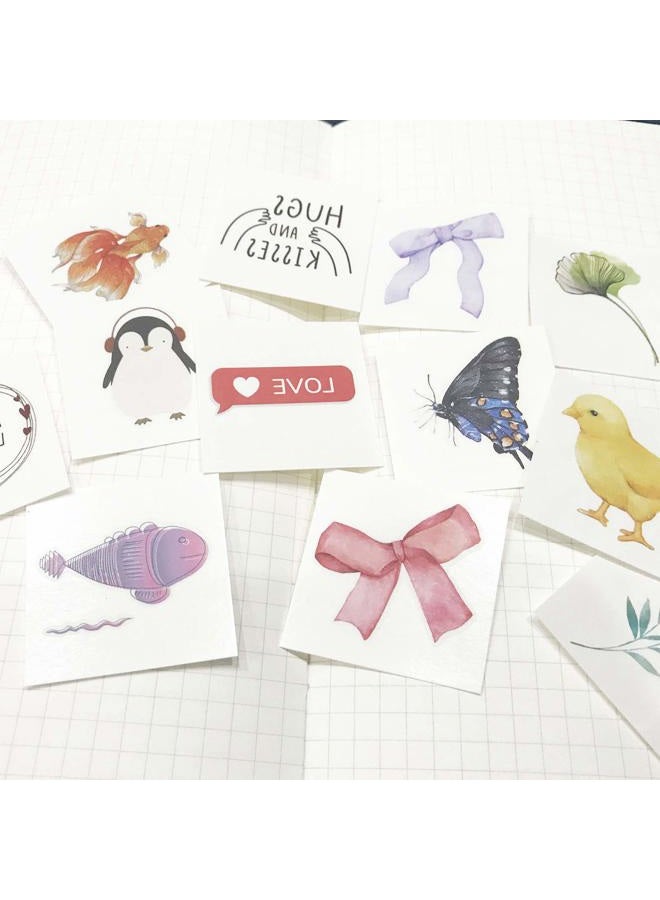 Everjoy Watercolor Animal Love Temporary Tattoos for Kids, 12 Pieces, Small Fake Tattoo Designs Pack, Party Favors and Gifts - Image 4