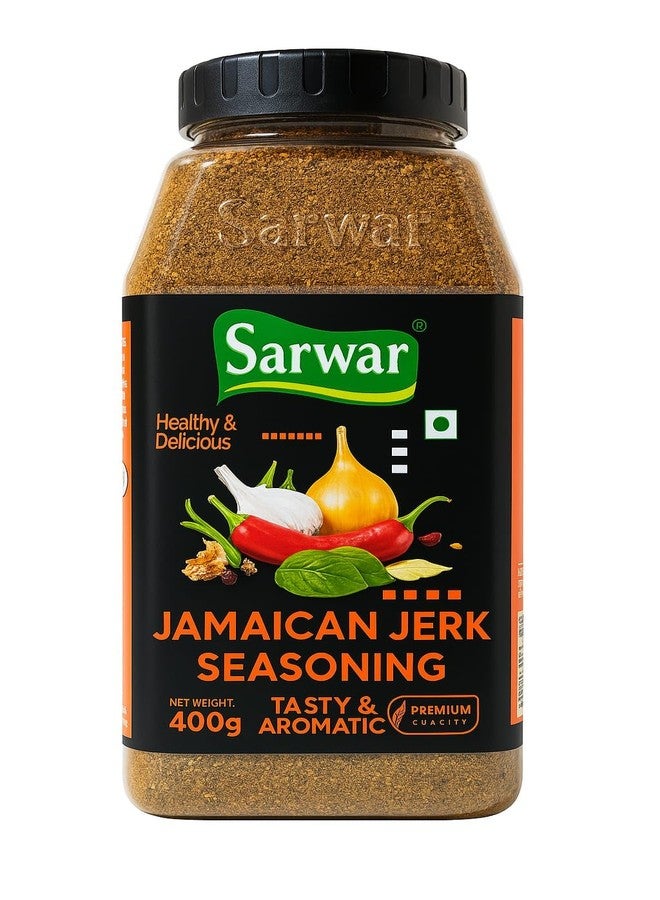 Sarwar Jamaican Jerk Seasoning - 400gms| Authentic| Jerk Marinade Mix| Natural spices| Spicy herbal seasoning| Spicy Jerk Blend| Jamaican spice mix - Image 1