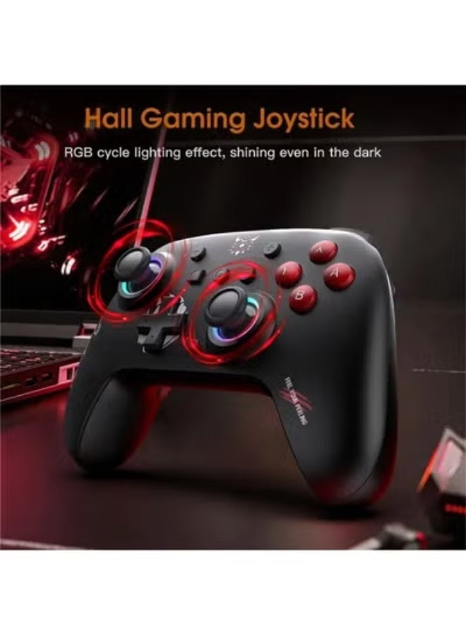 onikuma C1 Dual-Mode Six-Axis Gyroscope Dual Hall Effect Gaming Controller | Black for switch/PC - Image 2