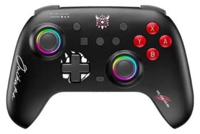 onikuma C1 Dual-Mode Six-Axis Gyroscope Dual Hall Effect Gaming Controller | Black for switch/PC - Image 1