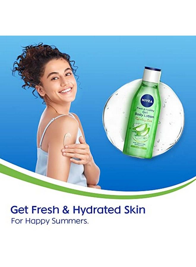 Nivea Aloe Vera Gel Body Lotion Refreshing Care For 24H Hydration Nonsticky & Fast Absorbing Body Lotion For Fresh And Healthy Skin 75 Ml - Image 3