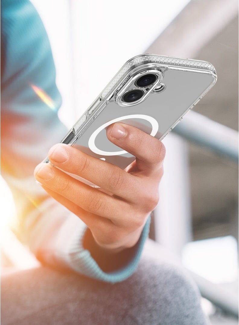 Edots iPhone 17 Case MagSafe – Clear Magnetic Cover, Slim Transparent TPU, Military-Grade Protection, Scratch-Resistant, Strong Magnet, MagSafe Compatible - Image 3