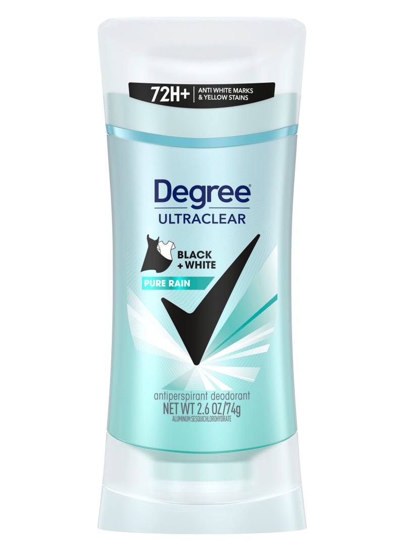 Degree Women UltraClear Antiperspirant Deodorant Black+White Pure Rain 74 g