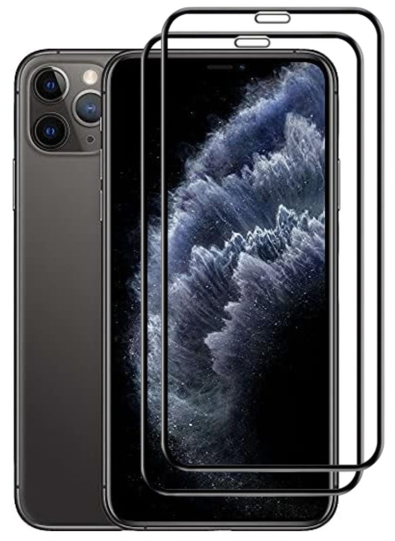 RAYON 2 Pack Tempered Glass Screen Protector 5D Designed For iPhone 11 Pro Full Screen Coverage And Bubble Free - Image 1