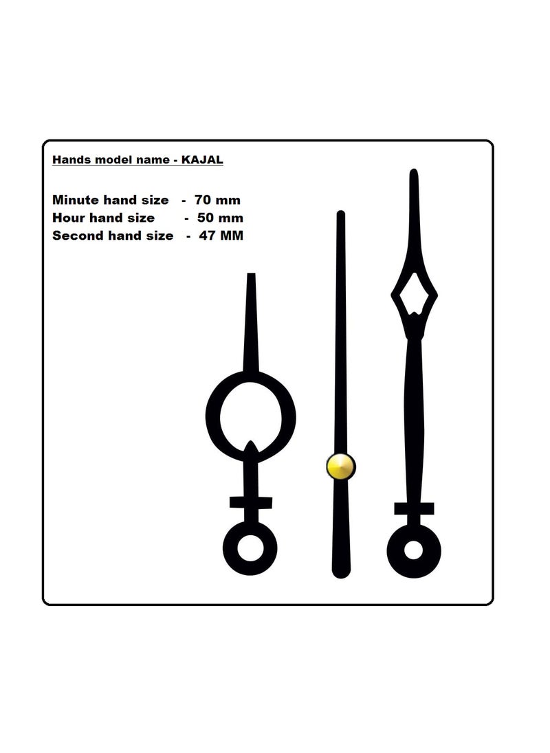 KEDAR KEDAR Ajanta Quartz Ticking Movement Machine for Wall Clock with Fancy Needles Made in India 35  - Image 2