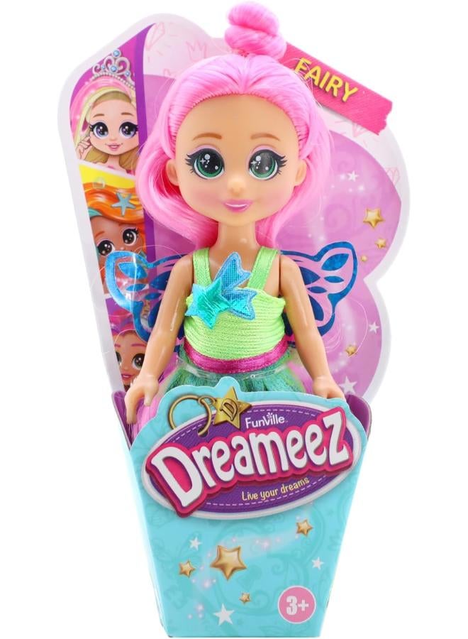 Mini Fairy Dolls Playset 4 Assorted Colors, 12 cm Height