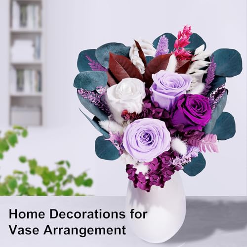 Bonsion Flowers Gifts for Mom, Flower for Delivery, Preserved Roses Bouquets, Purple Roses, Birthday Gifts for Women, Mothers Day Flowers for Wife - Image 3