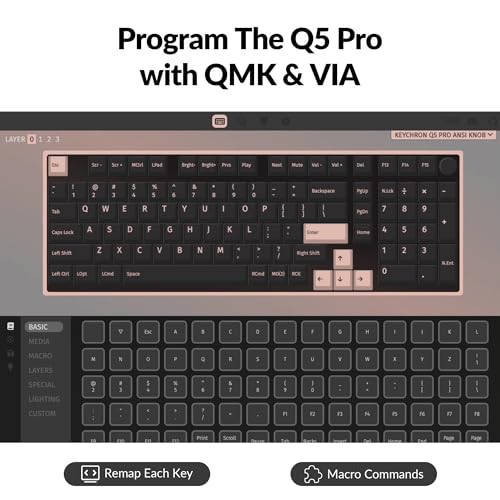 Keychron Q5 Pro QMK/VIA Wireless Custom Mechanical Keyboard, Full Aluminum 96% Layout with Programmable Knob, Double-Gasket Design with Hot-swappable K Pro Banana Switch for Mac Windows Linux - White - Image 2