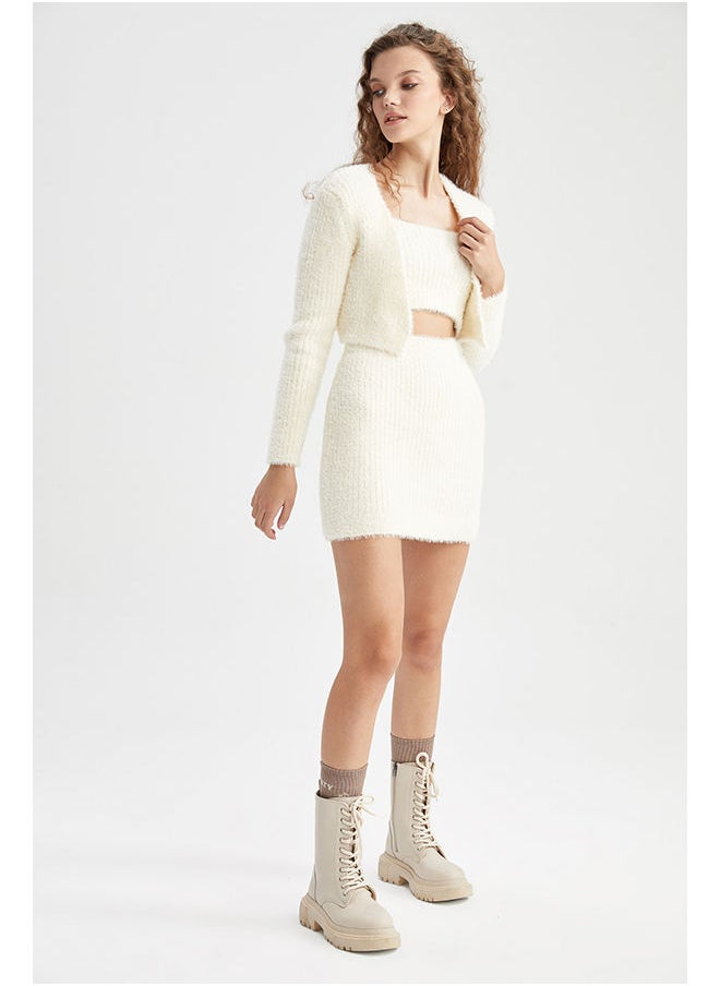 DeFacto - Woman Ecru Cardigan - Image 1