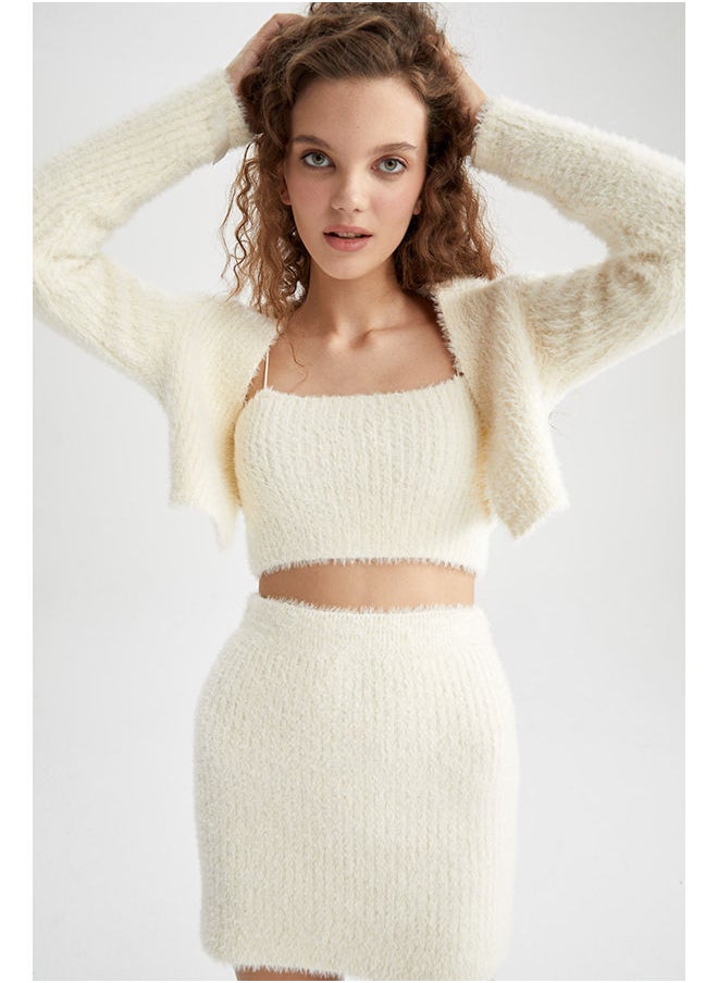 DeFacto - Woman Ecru Cardigan - Image 1