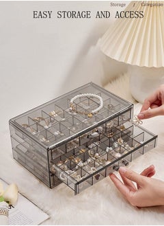 DUNISO Multi-functional Jewelry Storage Boxes And Organizers for Women Girls Velvet Flannelette Earrings Rings Necklace Bracelets Jewelry Tray Storage Case  - Image 1