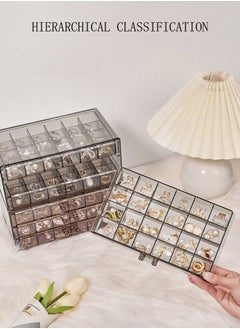 DUNISO Multi-functional Jewelry Storage Boxes And Organizers for Women Girls Velvet Flannelette Earrings Rings Necklace Bracelets Jewelry Tray Storage Case  - Image 5