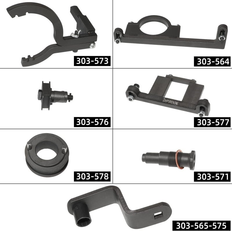 DPTOOL Camshaft Timing Tool Kit Compatible with Ford Land Rover Explorer Mustang Ranger Mercury Mountaineer Mazda 4.0L 4015CC SOHC V6 8 Pieces - Image 2