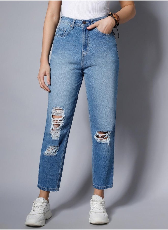 HIGH STAR Women Blue Jeans  - Image 3