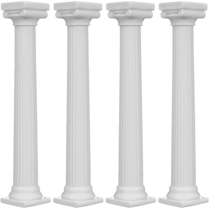 4pc 2.95x1.38inch Roman Column Stands Fondant Tier Separator Wedding Cake Decoration Support Tool - Image 1