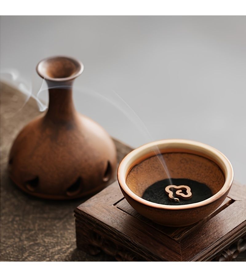 1 تغيير الفرن تحويل طلاء الفرن القديم حامل بخور خزفي ديكور المنزل زينة داخلية منزلية مبخرة موسمية - Image 5